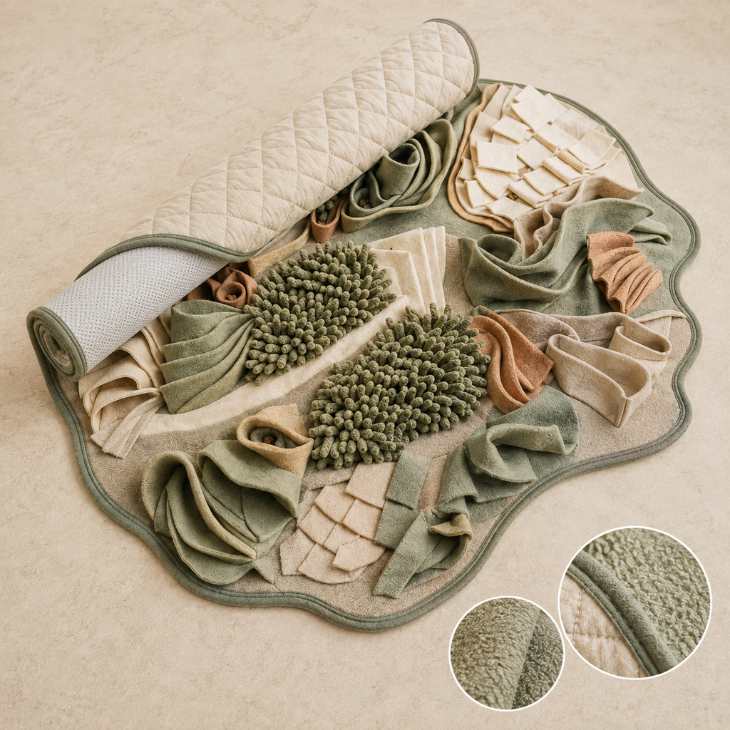 Tailvoripets™ MeadowRoll Interactive Snuffle & Foraging Mat