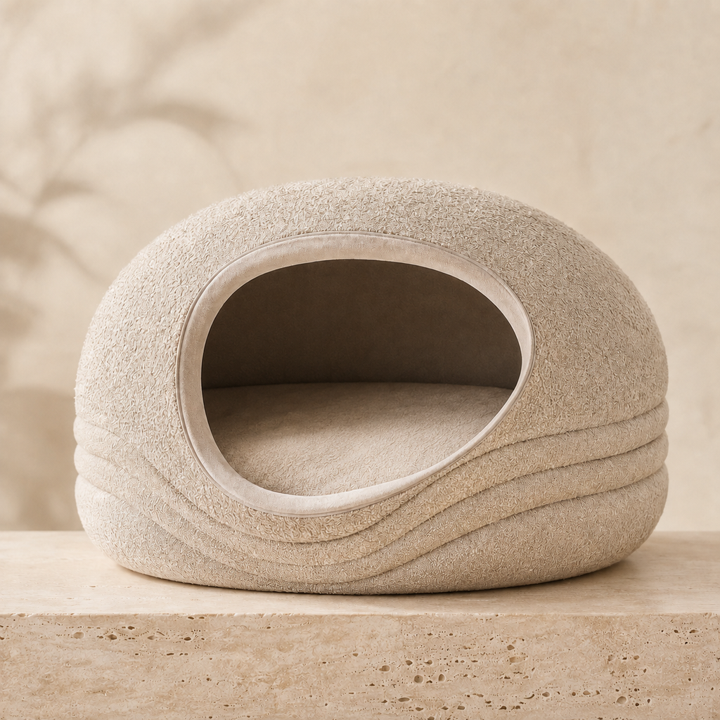 tailvoripets™ CloudCove Layered Cat Cave Bed