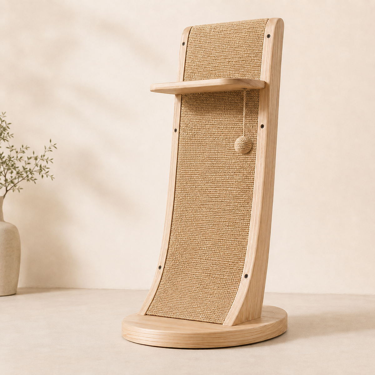 Tailvoripets™ ArcSisal Sculptural Cat Scratcher
