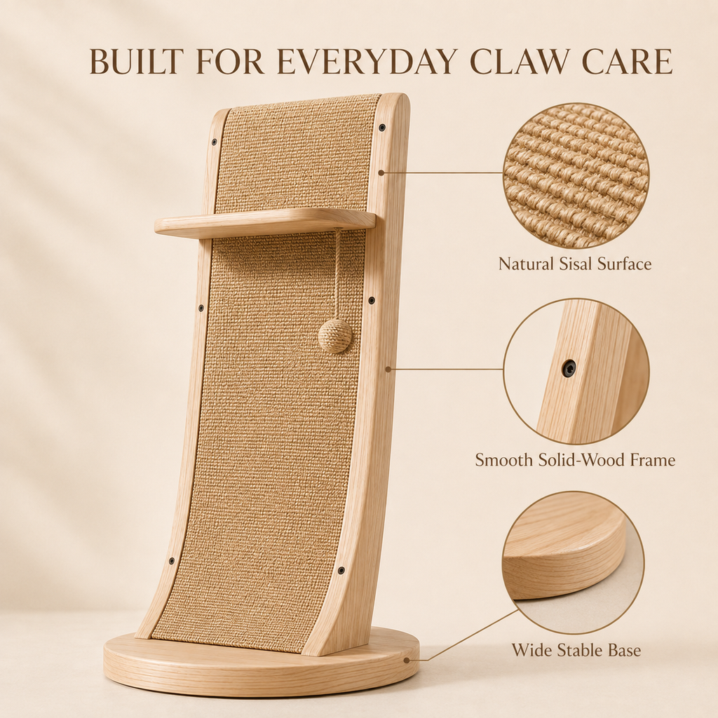 Tailvoripets™ ArcSisal Sculptural Cat Scratcher
