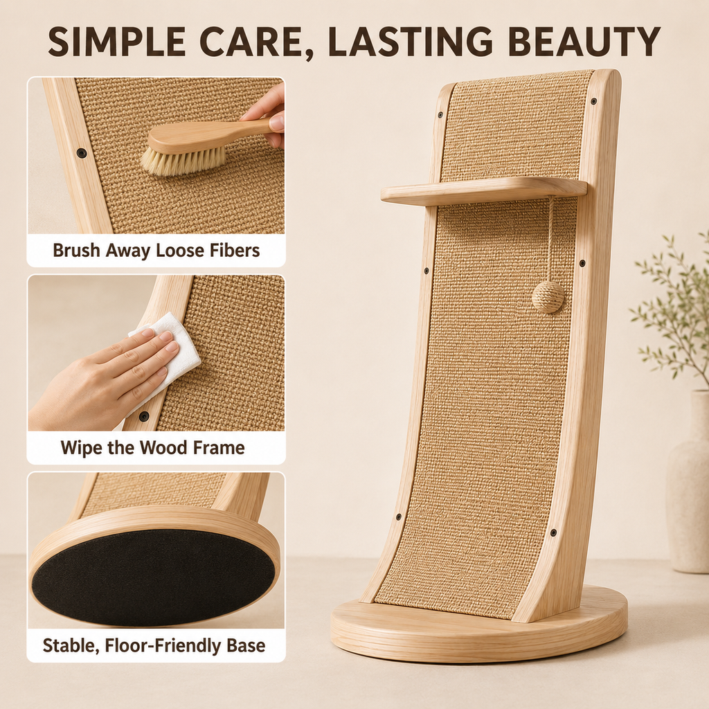 Tailvoripets™ ArcSisal Sculptural Cat Scratcher