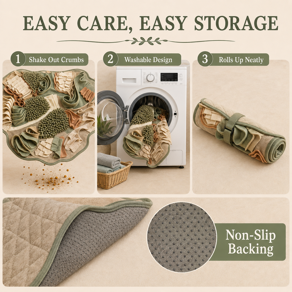 Tailvoripets™ MeadowRoll Interactive Snuffle & Foraging Mat