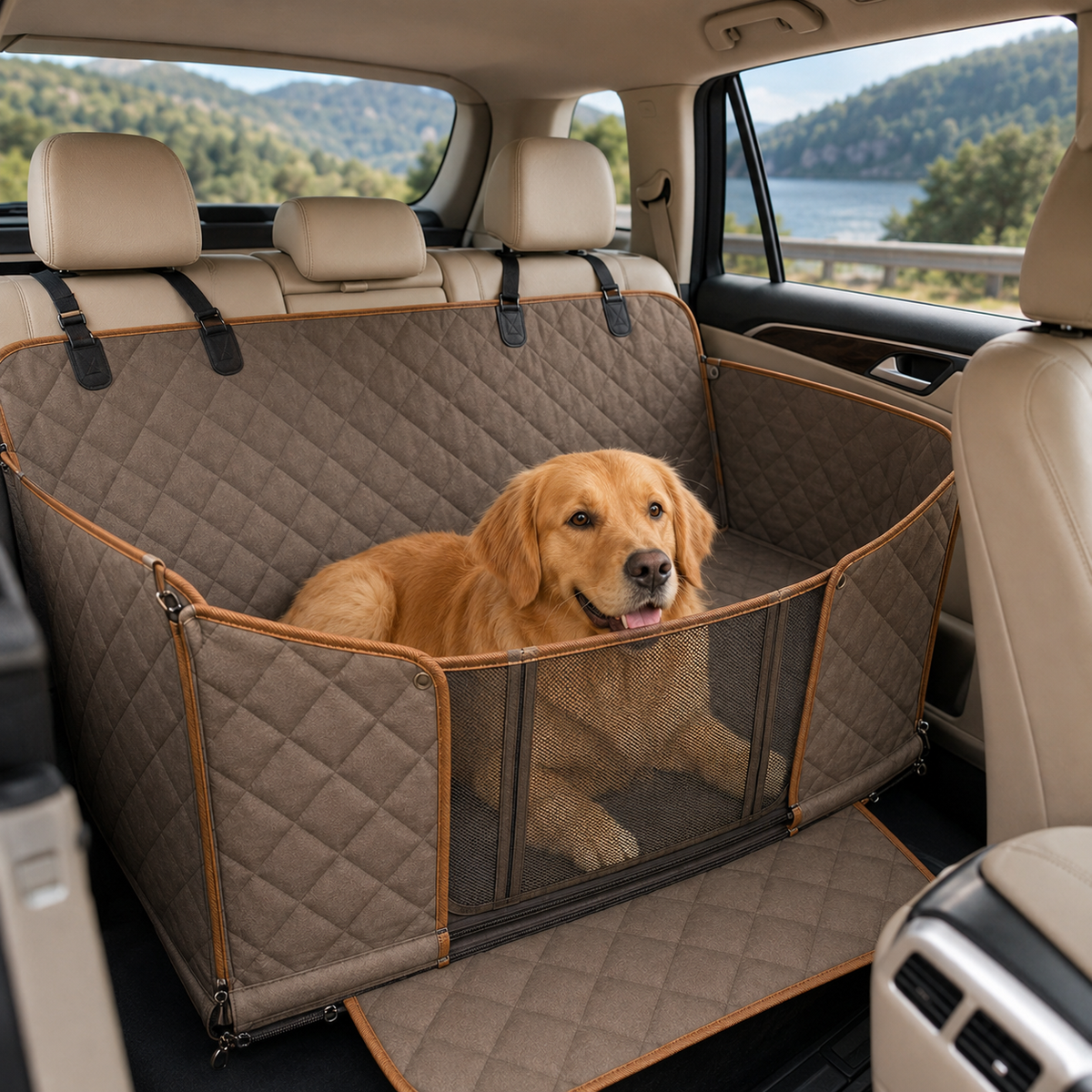 Tailvoripets™ DriftShield Convertible Dog Car Seat Cover