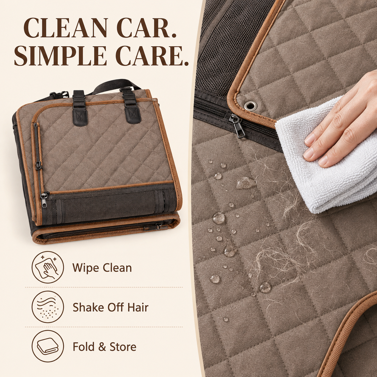 Tailvoripets™ DriftShield Convertible Dog Car Seat Cover